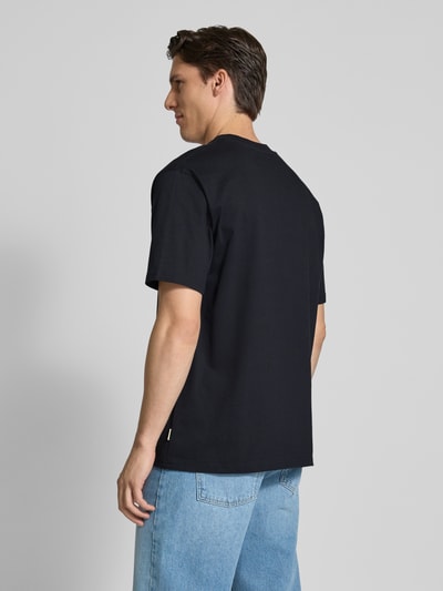 WOODBIRD T-Shirt mit Label-Print Modell 'Baine' Black 5