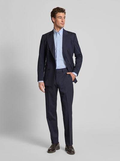 Tommy Hilfiger Tailored Slim Fit Business-Hemd mit Knopfleiste Bleu 1