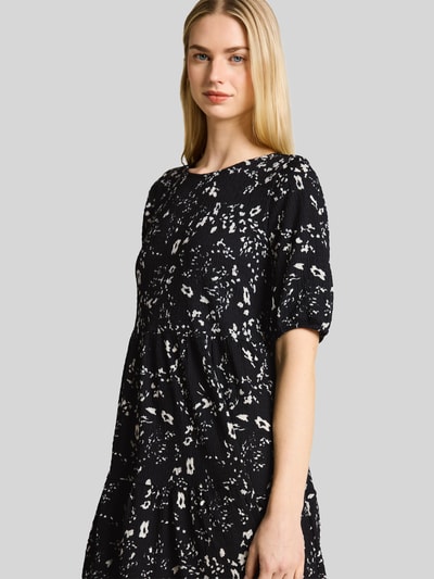 Tom Tailor Denim A-Linien Minikleid in Crinkle-Optik Black 3