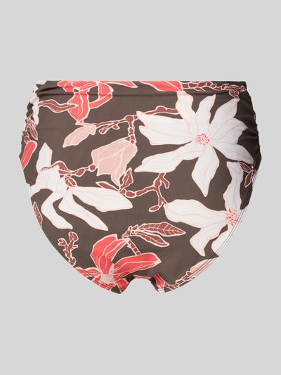 Produktfoto, High-Waist-Bikinislip von Barts aus Material-Mix mit Stretch-Anteil, floraler Allover-Print, Damen, Modell 'Camolo'