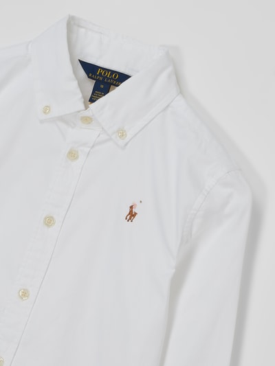 Polo Ralph Lauren Teens Koszula o kroju slim fit z bawełny Biały 2