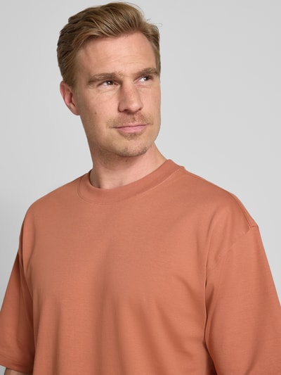 JAKE*S STUDIO MEN T-shirt met ronde hals Roestrood - 3