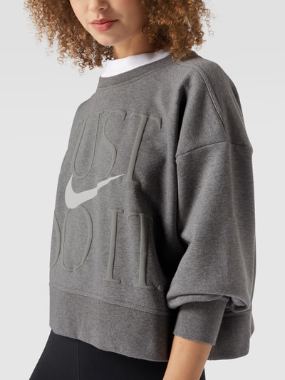 NIKE TRAINING Sweatshirt met labelprint Lichtgrijs - 3