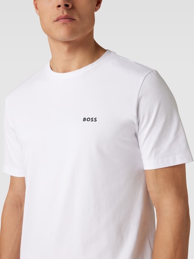 BOSS Green T-Shirt im 2er-Pack mit Logo-Print Weiss 3