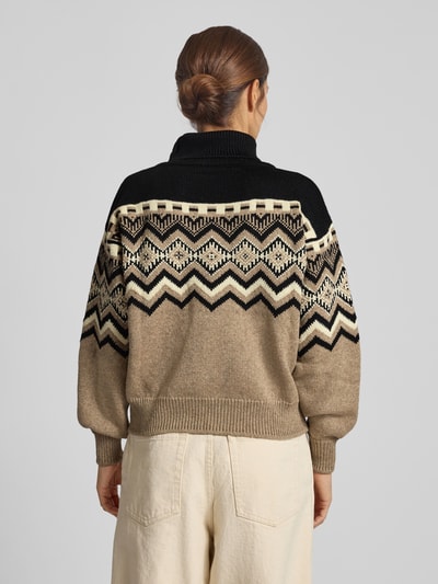 Dale of Norway Relaxed fit coltrui van wolmix model 'RANDABERG' Camel gemêleerd - 5