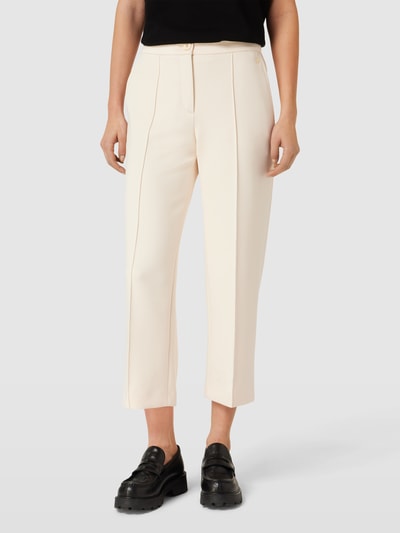 Marc Cain Bundfaltenhose mit Label-Detail Beige 4