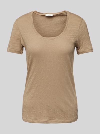 Marc O'Polo Shaped Fit T-Shirt aus reiner Baumwolle  Beige 2