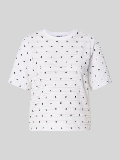 Jake*s Casual T-shirt z okrągłym dekoltem Złamany biały 2