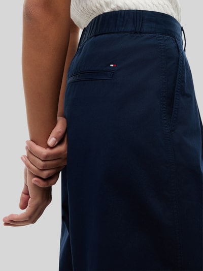 Tommy Hilfiger Wide leg kort chino van puur katoen Marineblauw - 3
