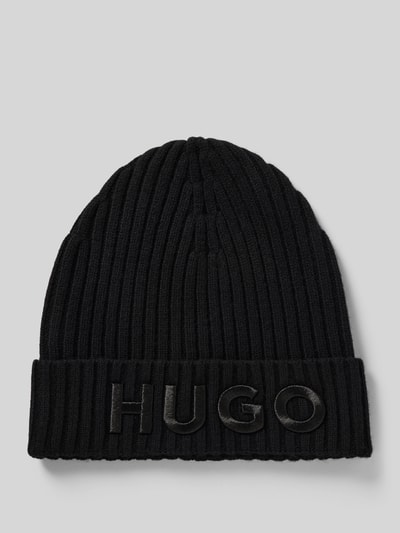 HUGO Mütze aus reiner Wolle Modell 'UNISEX' Black 1