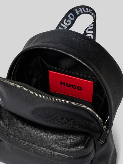 HUGO Rucksack mit Label-Detail Modell 'Bel' Black 4