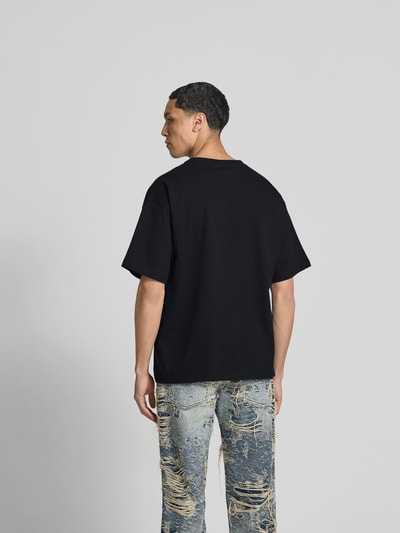 Diesel T-Shirt mit Label-Stitching Black 5
