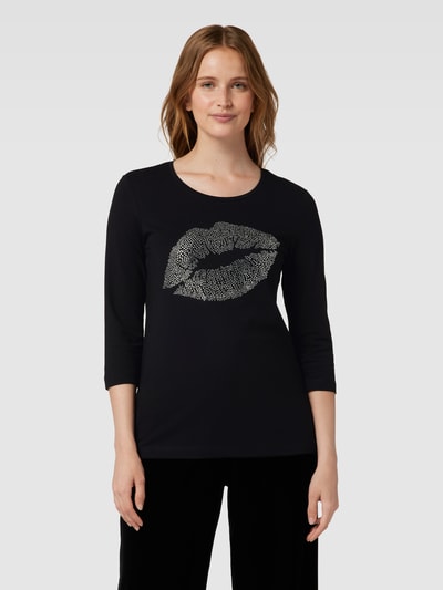 Christian Berg Woman Longsleeve mit Zierperlenbesatz Black 4