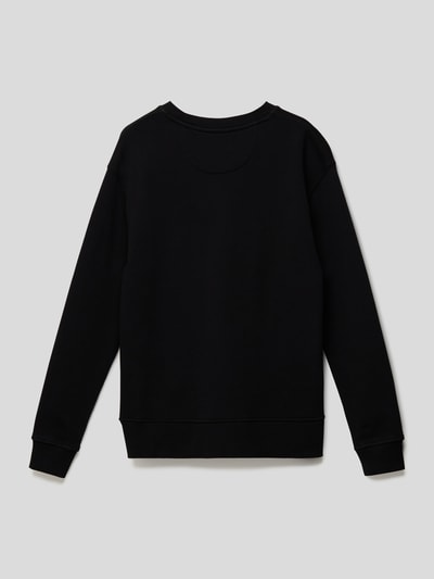 Mango Sweatshirt mit Label-Stitching Black 3