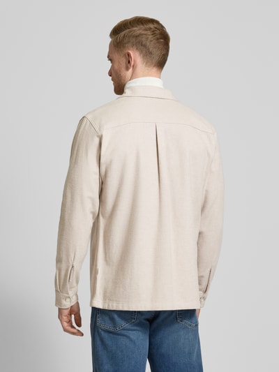 Jack & Jones Premium Regular Fit Hemdjacke mit Brustpattentaschen Modell 'RAYMOND' Sand 5