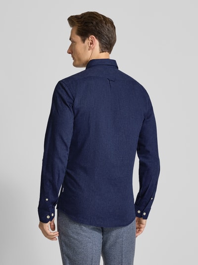 Lindbergh Vrijetijdsoverhemd met button-downkraag Donkerblauw - 5