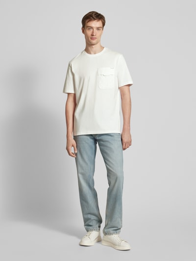 Antony Morato T-shirt met borstzak Offwhite - 1