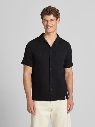 Superdry Regular Fit Freizeithemd mit Kentkragen und Brusttaschen Black 4