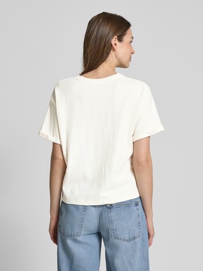 Lanius T-Shirt mit Statement-Print Offwhite 5