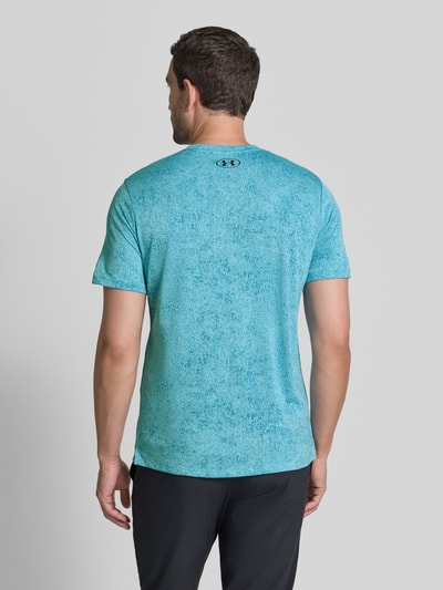 Under Armour Functioneel shirt in all-over look met logo model 'Pixelate' Hemelsblauw - 5