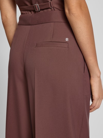 HUGO Weite Hose mit Viskose-Anteil Modell 'HORESA' Schoko 3