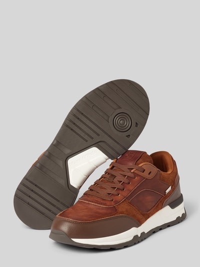 Marc O'Polo Sneakers met vetersluiting, model 'Peter' Cognac - 4