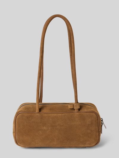 LIEBESKIND BERLIN Schoudertas van echt suède, model 'Baguette' Middenbruin - 4