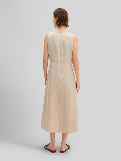Marc O'Polo Körpernahes Midikleid aus reinem Leinen Sand 5