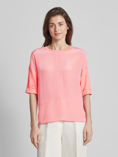 Marc Cain T-shirt in effen design Koraal - 4