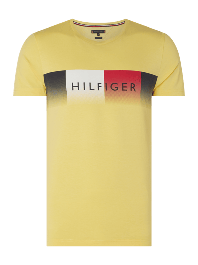 Tommy Hilfiger T-shirt met logoprint  Geel - 1