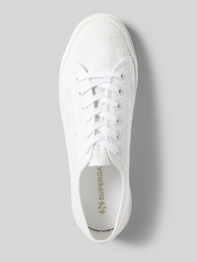 Superga Sneaker mit Lochstickerei Weiss 3