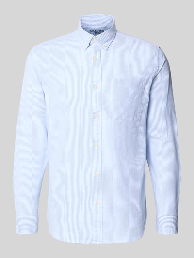 SELECTED HOMME Regular fit vrijetijdsoverhemd van katoenmix, model 'REGRICK' Wit - 2