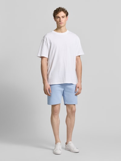 Lacoste Regular fit sweatshort van katoenmix Rookblauw - 1