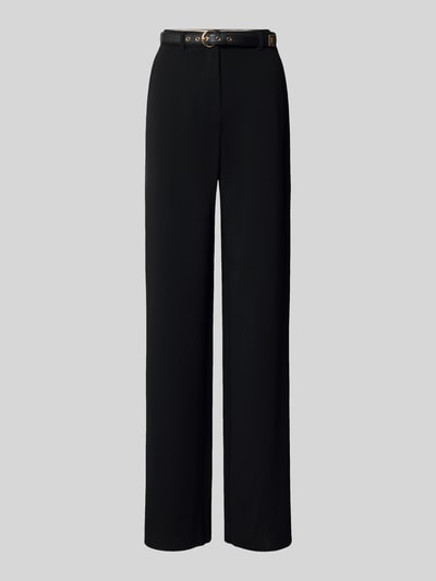 Produktfoto, Regular Fit Weite Hose mit Gürtel Modell 'TAMICO' von Max Mara Studio in Optik: Unifarben, Webware-Material, mit Label-Stitching, Gürtelschlaufen, inklusive Gürtel, Schiebehaken- und verdecktem Reißverschluss, Gesäßtaschen und seitlichen Eingrifftaschen