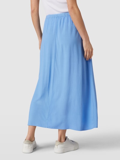 Jake*s Casual Midirok van een mix van viscose en linnen Bleu - 5