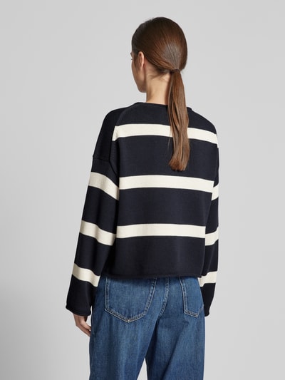 Marc O'Polo Oversized Pullover aus reiner Baumwolle Marine 5