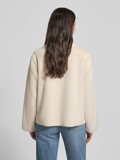 Fynch-Hatton Regular fit jack van imitatiebont, model 'Easy' Offwhite - 5