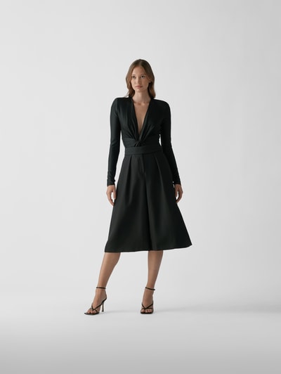 Alexandre Vauthier Wide Leg Culotte  Schwarz 1