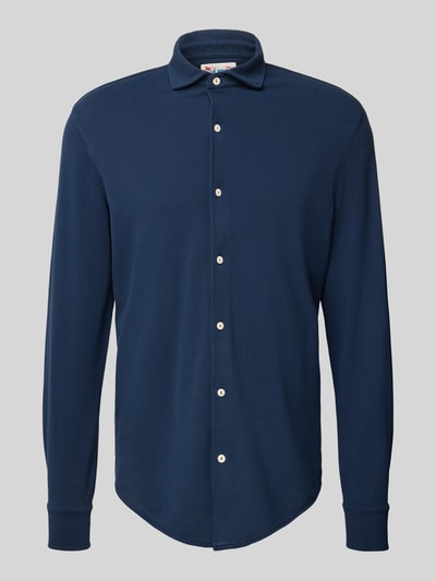 MC2 Saint Barth Vrijetijdsoverhemd met knoopsluiting, model 'AMALFI' Marineblauw - 1