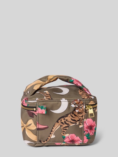 WOUF Kosmetiktasche mit Logo-Patch Modell 'Rodeo' Oliv 2