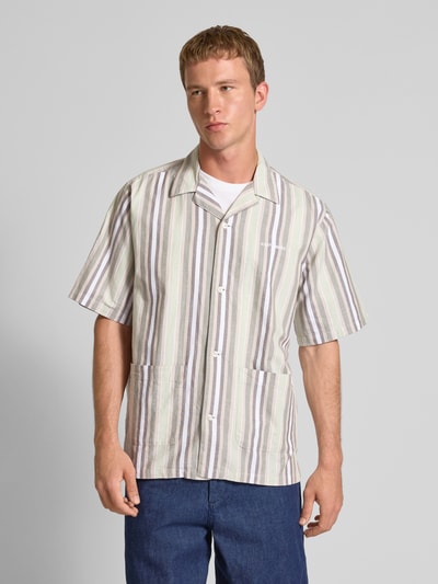 Carhartt Work In Progress Regular fit vrijetijdsoverhemd met labelstitching Zand - 4