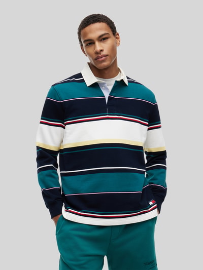 Tommy Jeans Koszulka rugby o kroju regular fit z czystej bawełny Granatowy 4