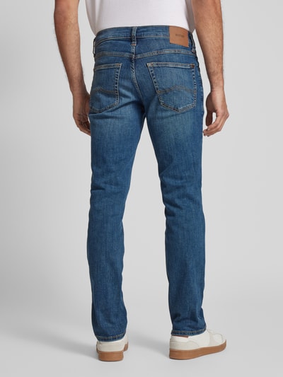 Mustang Straight fit jeans met labelpatch, model 'TRAMPER' Jeansblauw - 5