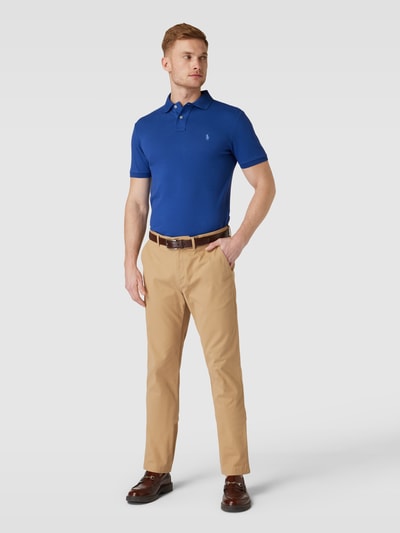 Polo Ralph Lauren Slim Fit Poloshirt mit Logo-Stitching Dunkelblau 1