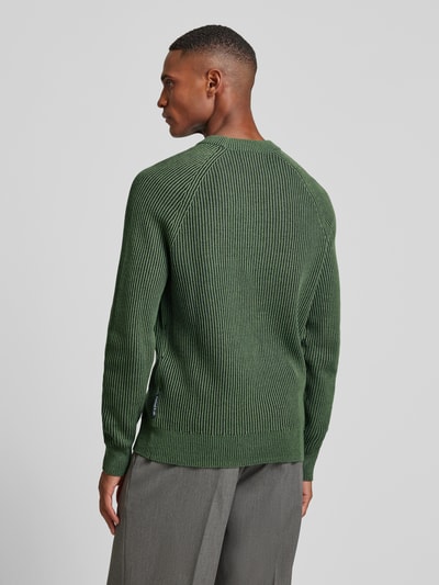 Marc O'Polo Regular Fit Strickpullover aus Bio-Baumwolle-Schurwolle-Mix Oliv 5