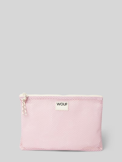 WOUF Kosmetiktasche mit Label-Patch Modell 'Blush' Rose 1