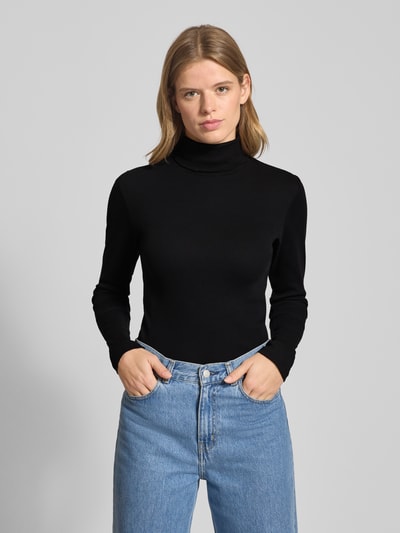 Marc O'Polo Denim Slim Fit Rollkragenpullover aus Baumwoll-Mix Black 4