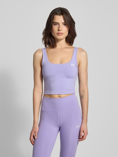 Under Armour Korte top met logo, model 'EMEA' Lila - 4