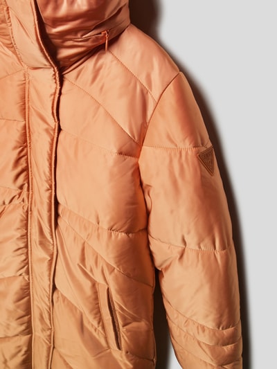 Guess Steppjacke mit Label-Patch Modell 'PADDED' Apricot 2