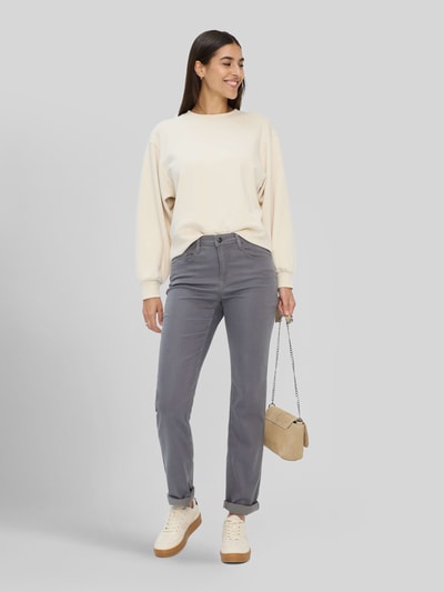 Brax Regular Fit Gerade Hose aus Lyocell-Mix mit Modal-Baumwoll-Anteil Modell 'MARY' Anthrazit 1
